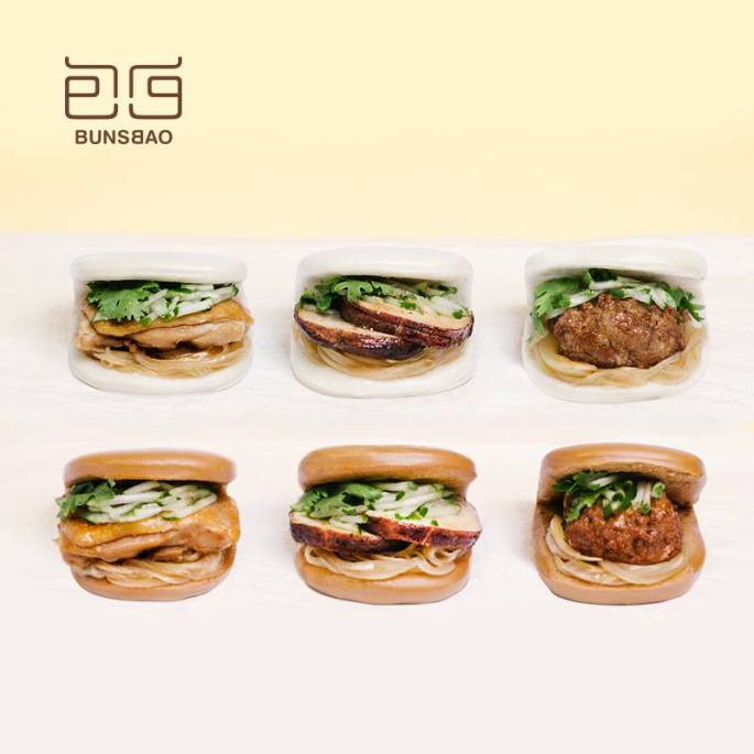 包包bunsbao的刈包麵皮分為原味和黑糖兩種，內餡也有豬、雞、牛、菇類等四種，目前正著手進行開發全新口味（圖／包包bunsbao FB）
